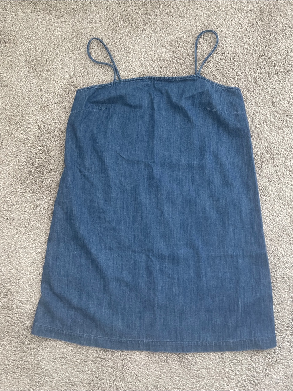 Old Navy Blue Denim Spaghetti Strap Camisole Dress